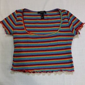 Forever 21 Multi color Crop Top